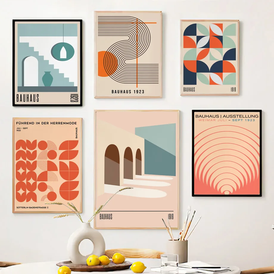 Home Decor Expo - Bauhaus Expo Canvas Wall Art -