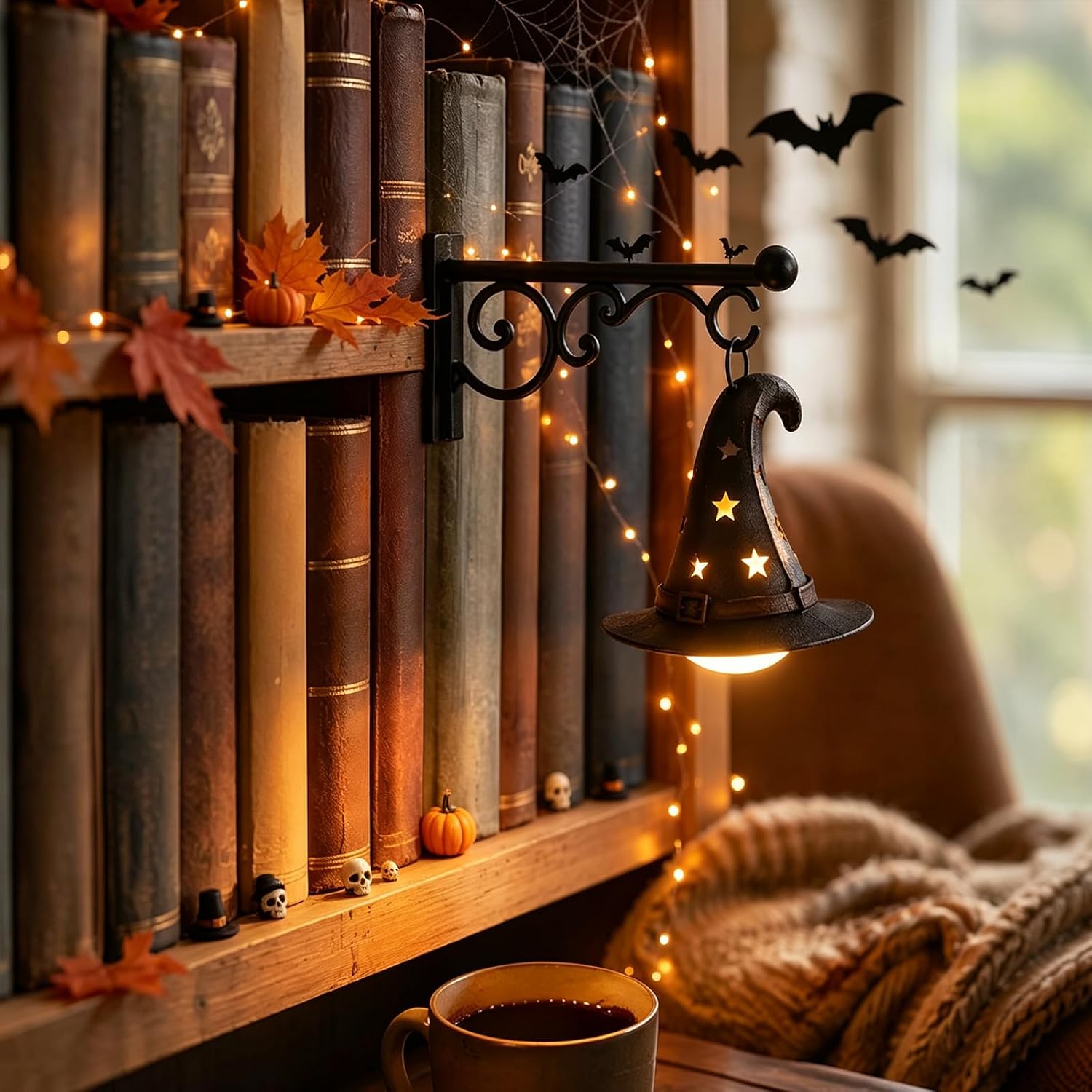 Home Decor Lighting - Bookshelf Lamp Library Lantern Light Library