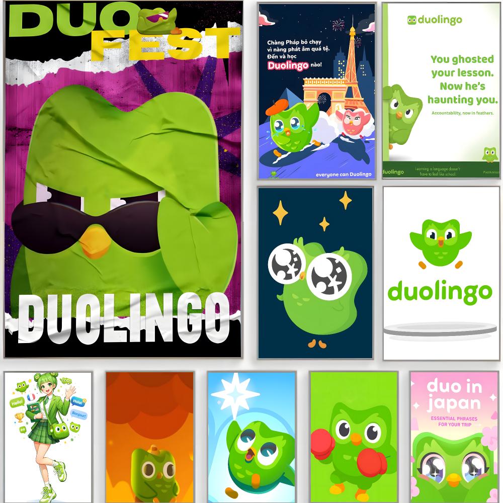 Home Decor App - cute app d-duolingo Poster Classic Wall