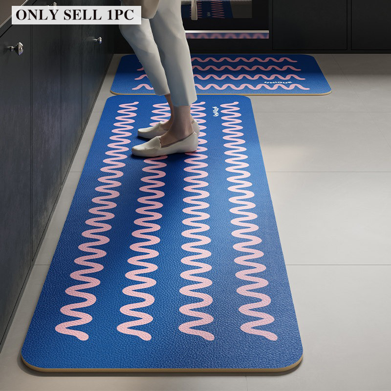 Home Decor Dopamine - PVC Kitchen Floor Mat Waterproof Oil-proof