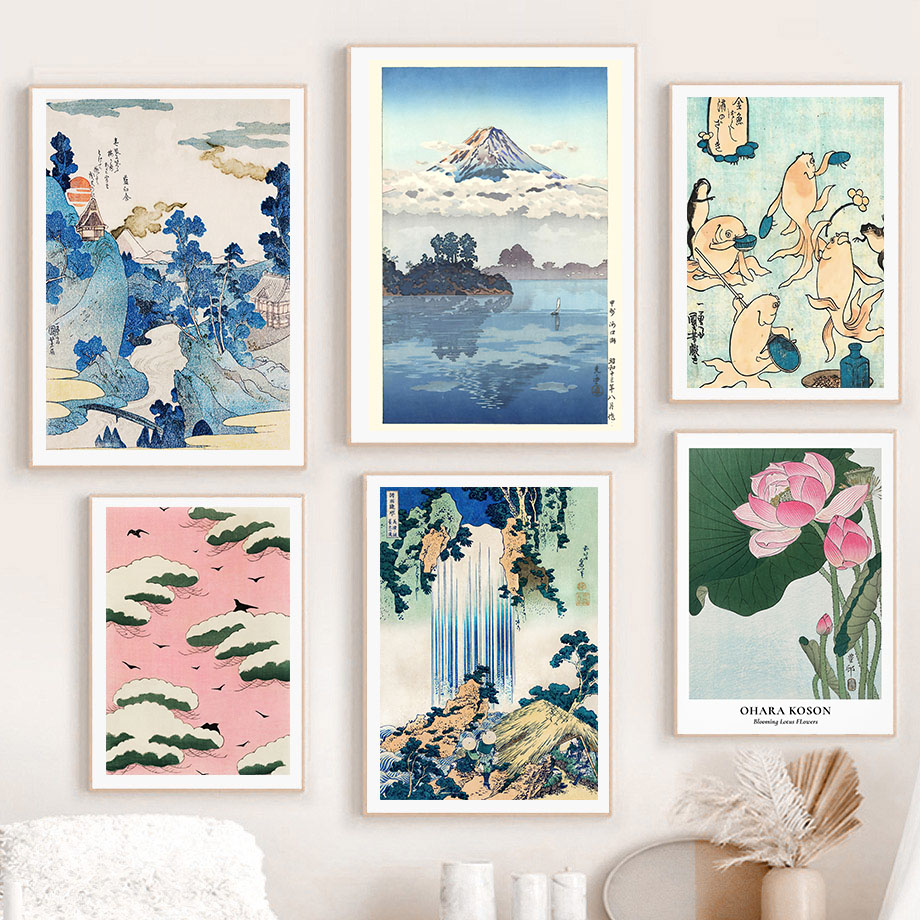 Home Decor Japanese - Hokusai Ohara Koson Japanese Art Poster