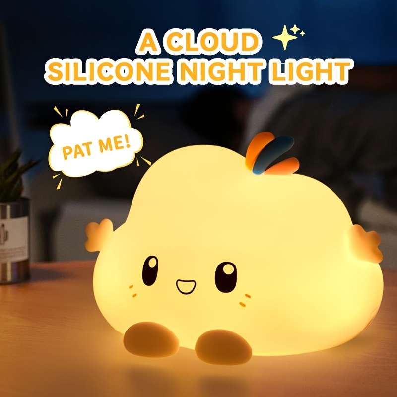 Home Decor Lighting - Cloud Night Light,Touch-Control Dimming, Charging &