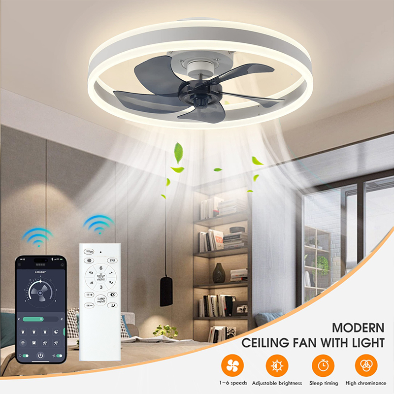 Home Decor App - LED Ceiling Light Fan With APP