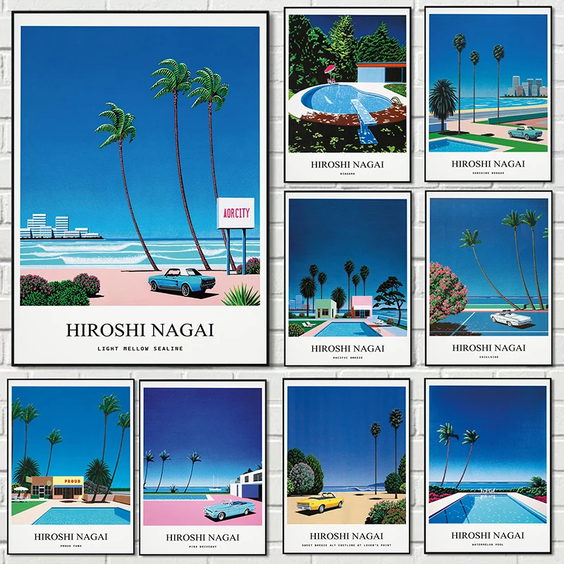 Vintage Nagai Hiroshi Vaporwav - Home Decor Japanese review and price