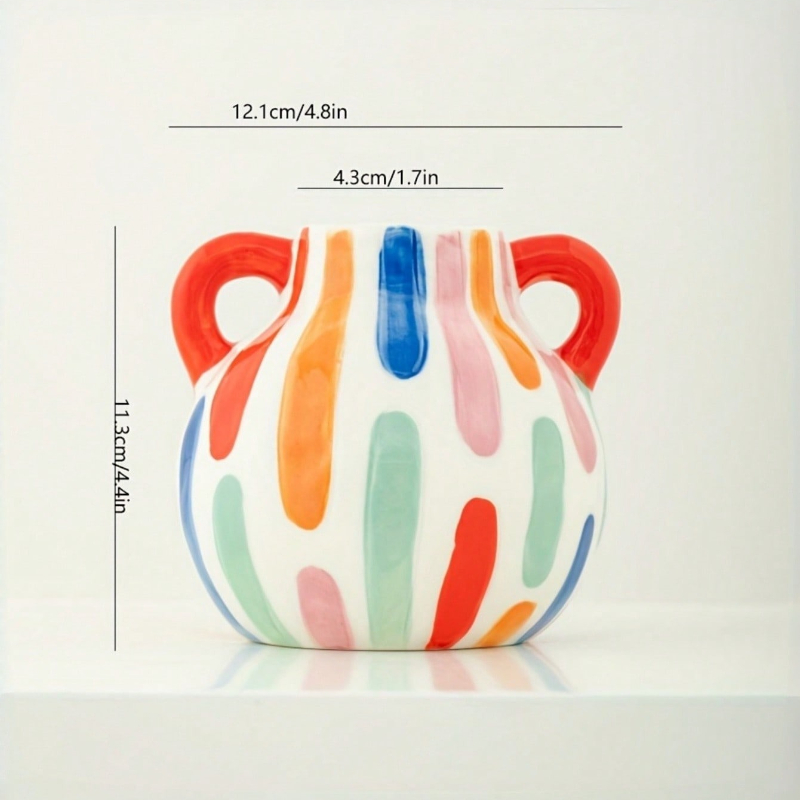Modern Geometric Ceramic Vase  - Home Decor Dopamine review and price