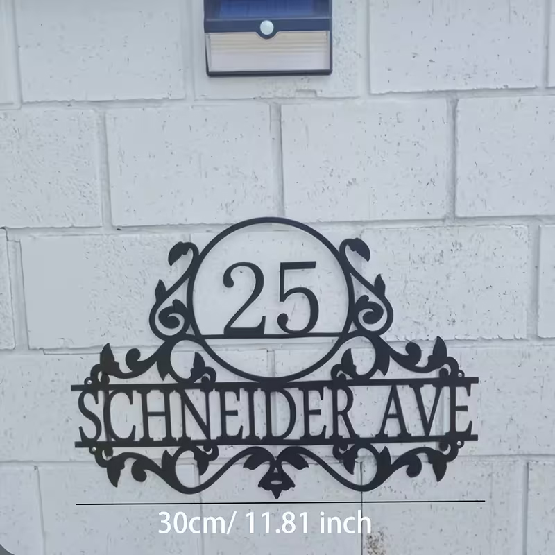 Custom Metal House Number & St - Home Decor Names review and price