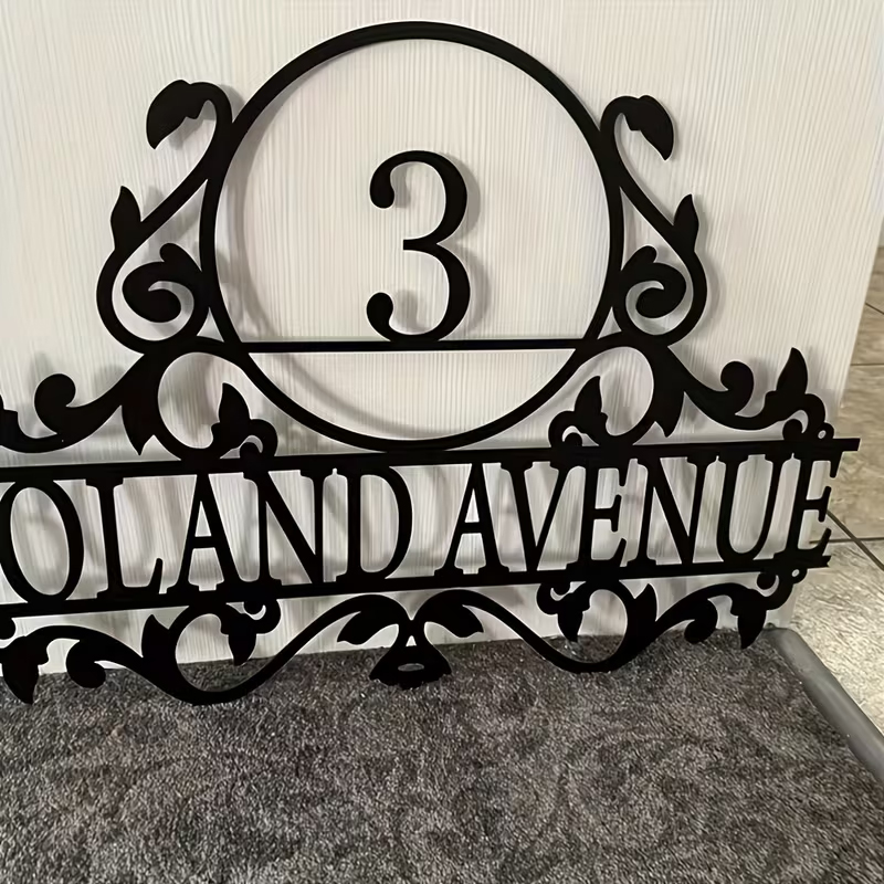 Custom Metal House Number & St - Home Decor Names review and price