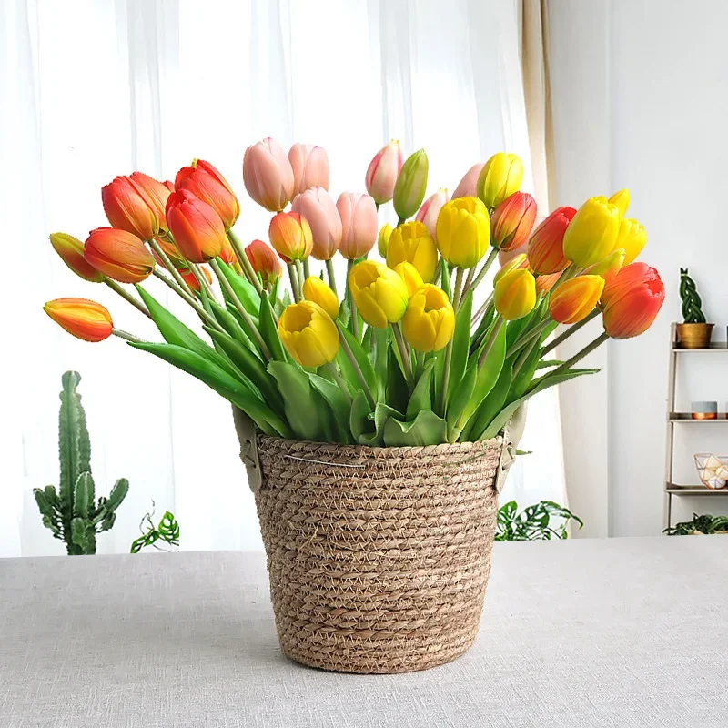 5 Heads Artificial Tulip Tacti - Home Decor Tulip review and price