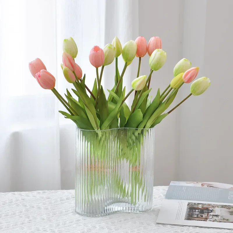 5 Heads Artificial Tulip Tacti - Home Decor Tulip review and price