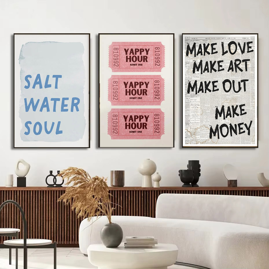 1pc Simple Trendy Text Printin - Home Decor Vietnam review and price
