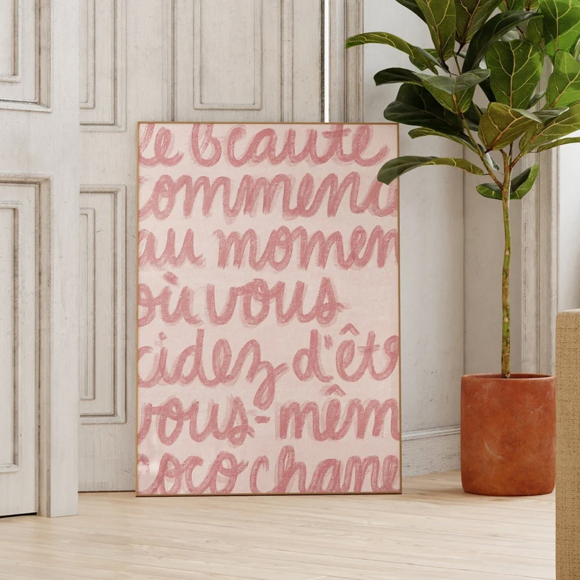 1pc Simple Trendy Text Printin - Home Decor Vietnam review and price