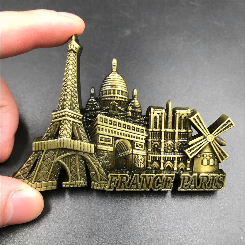 France Paris Metal 3D Cute Mag - Home Decor Dubai review and price