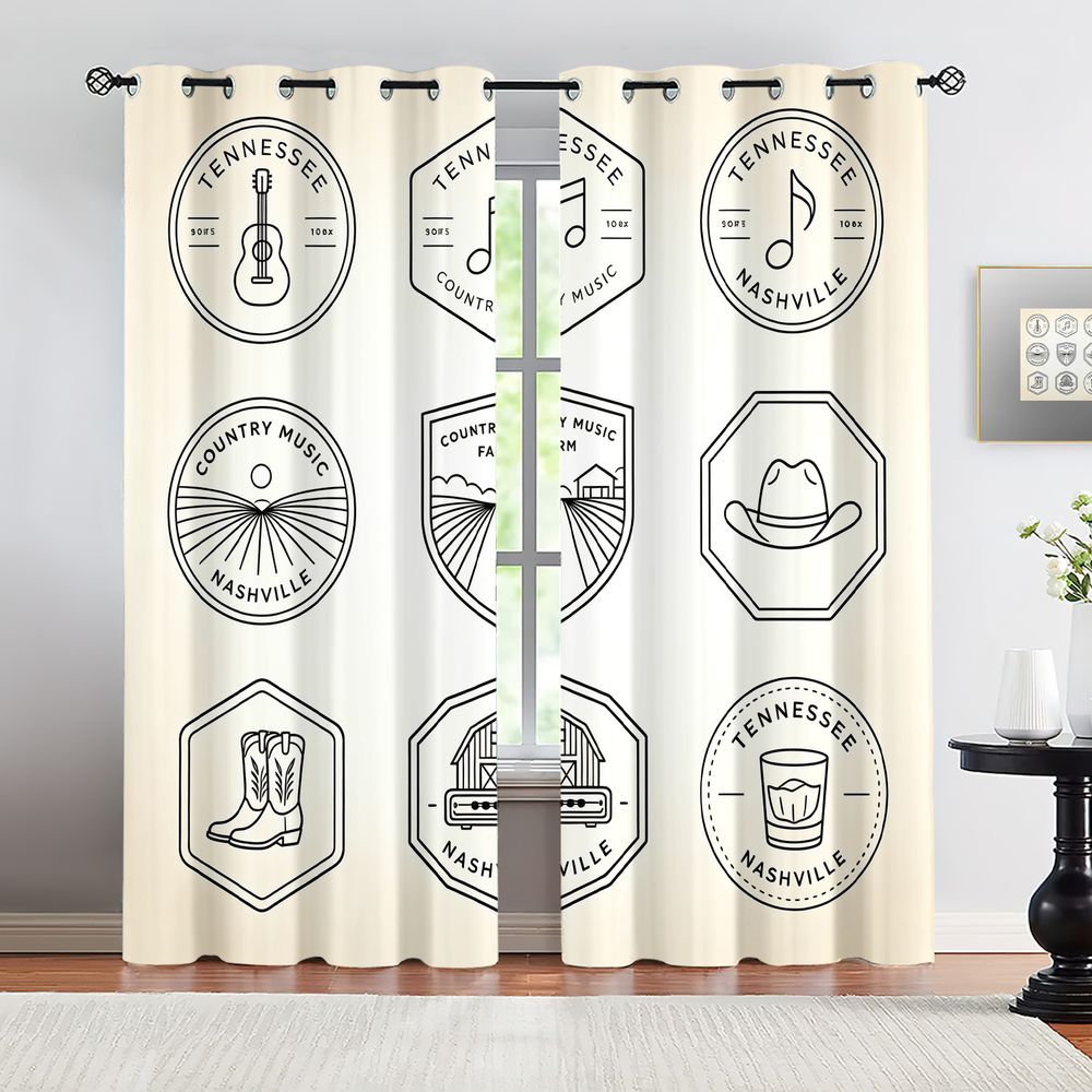 Tennessee Country Music Theme  - Home Decor Curtain review and price