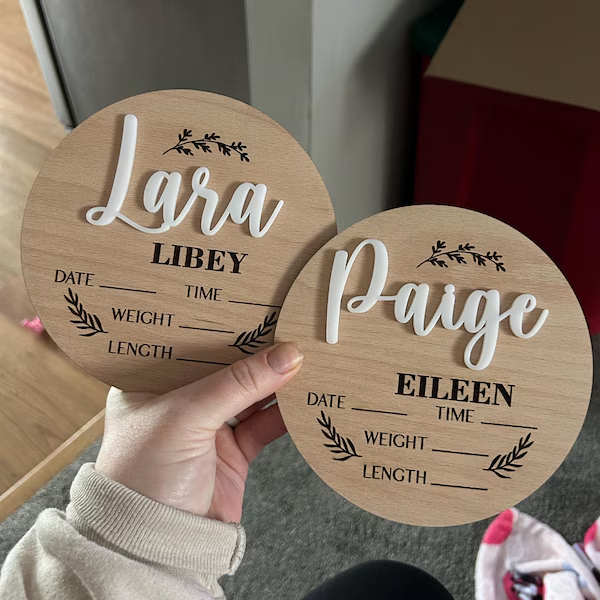1Pc Custom Baby Announcement S - Home Decor Com review and price