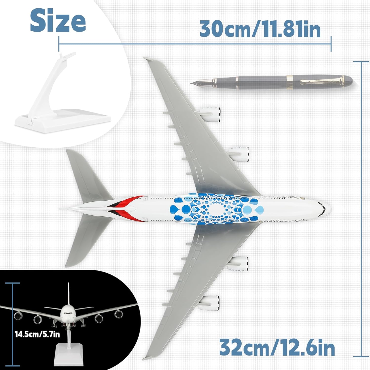 30cm UAE Expo A380 Airlines Di - Home Decor Expo review and price
