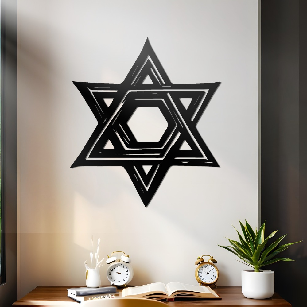 CIFBUY Iron Wall Art Star of D - Home Decor Wall Art review and price