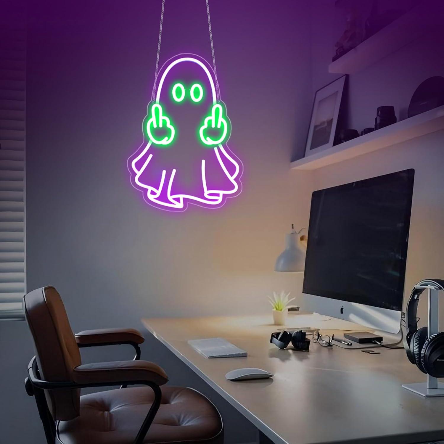 Ghost Neon Sign USB Powered LE - Home Decor Lighting review and price