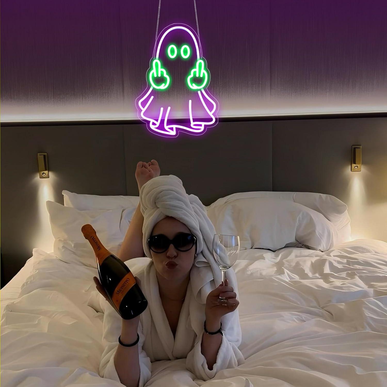Ghost Neon Sign USB Powered LE - Home Decor Lighting review and price