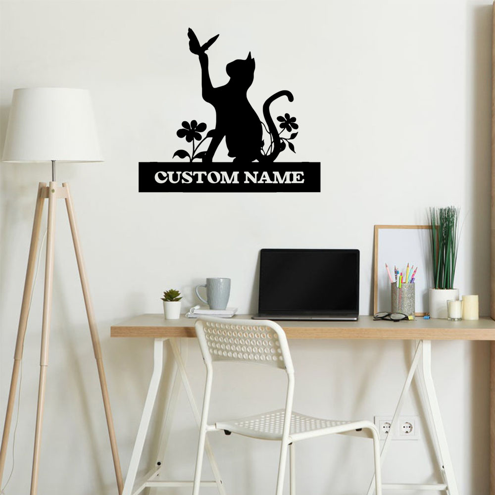 1PC Creative Cat Customized Te - Home Decor Wallpaper review and price