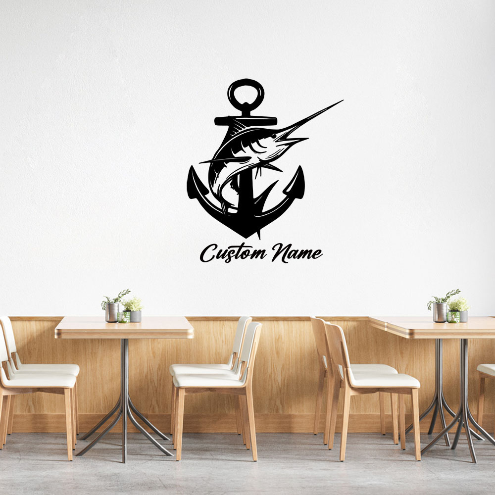 1PC Excellent Swordfish Person - Home Decor Wallpaper review and price