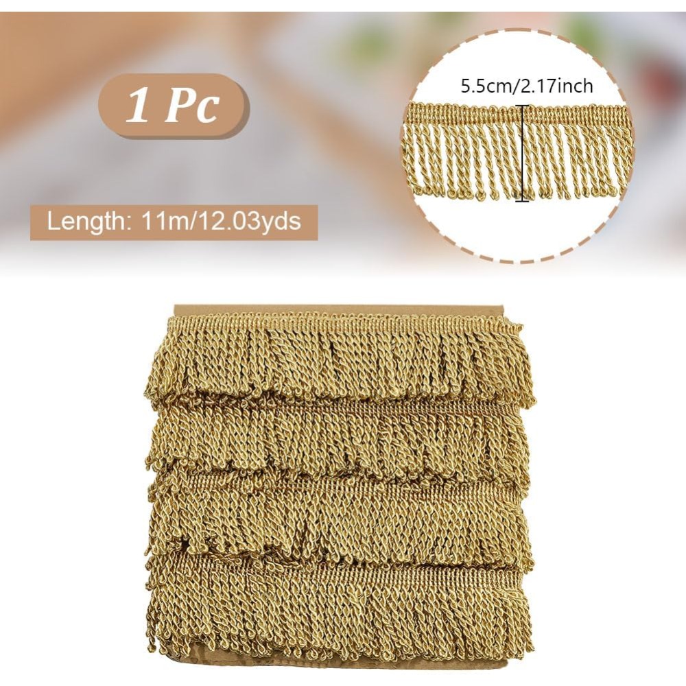 12 Yardsx2.2Inch Fringe Trim C - Home Decor Curtain review and price