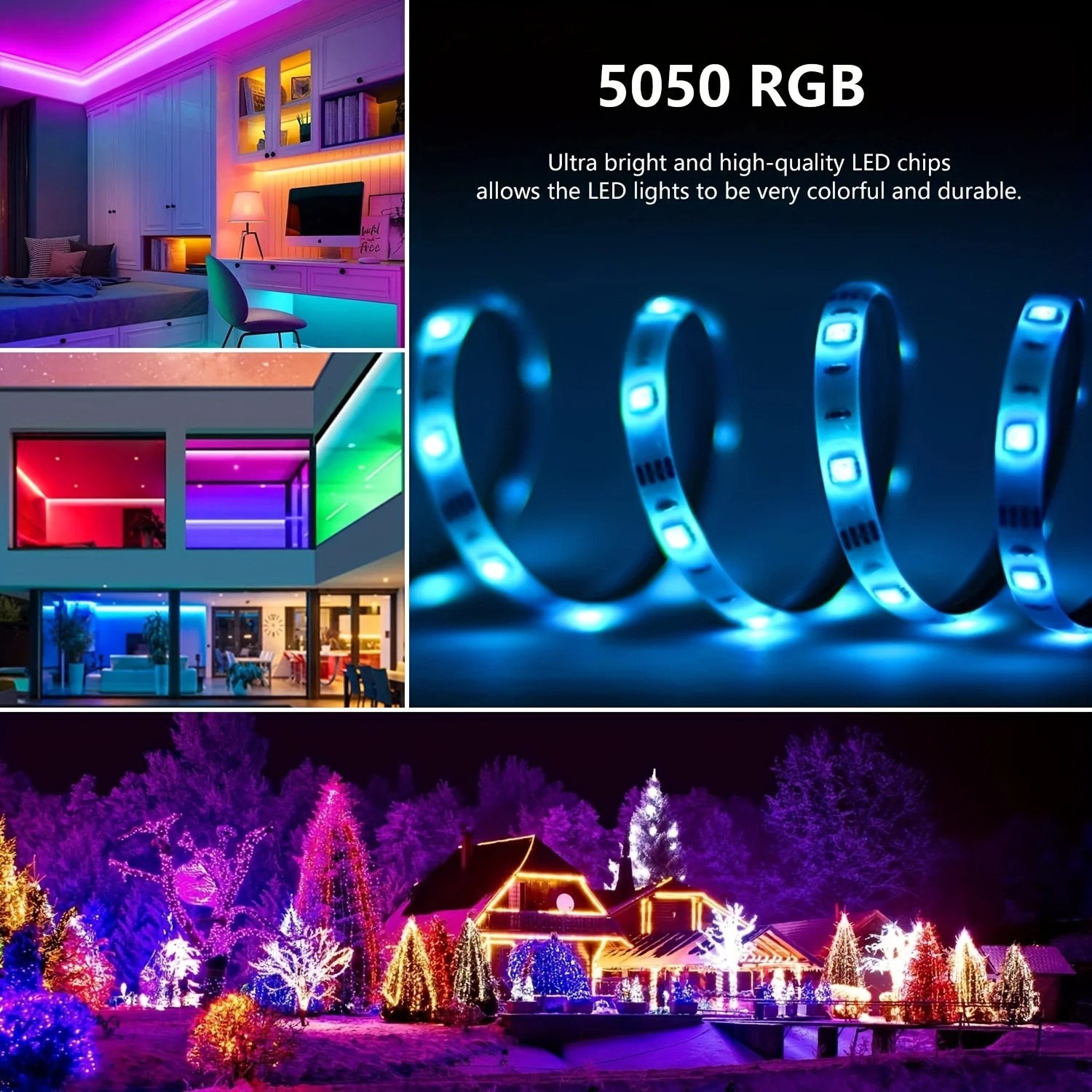 10M 20M 30M RGB LED Lights Str - Home Decor App review and price