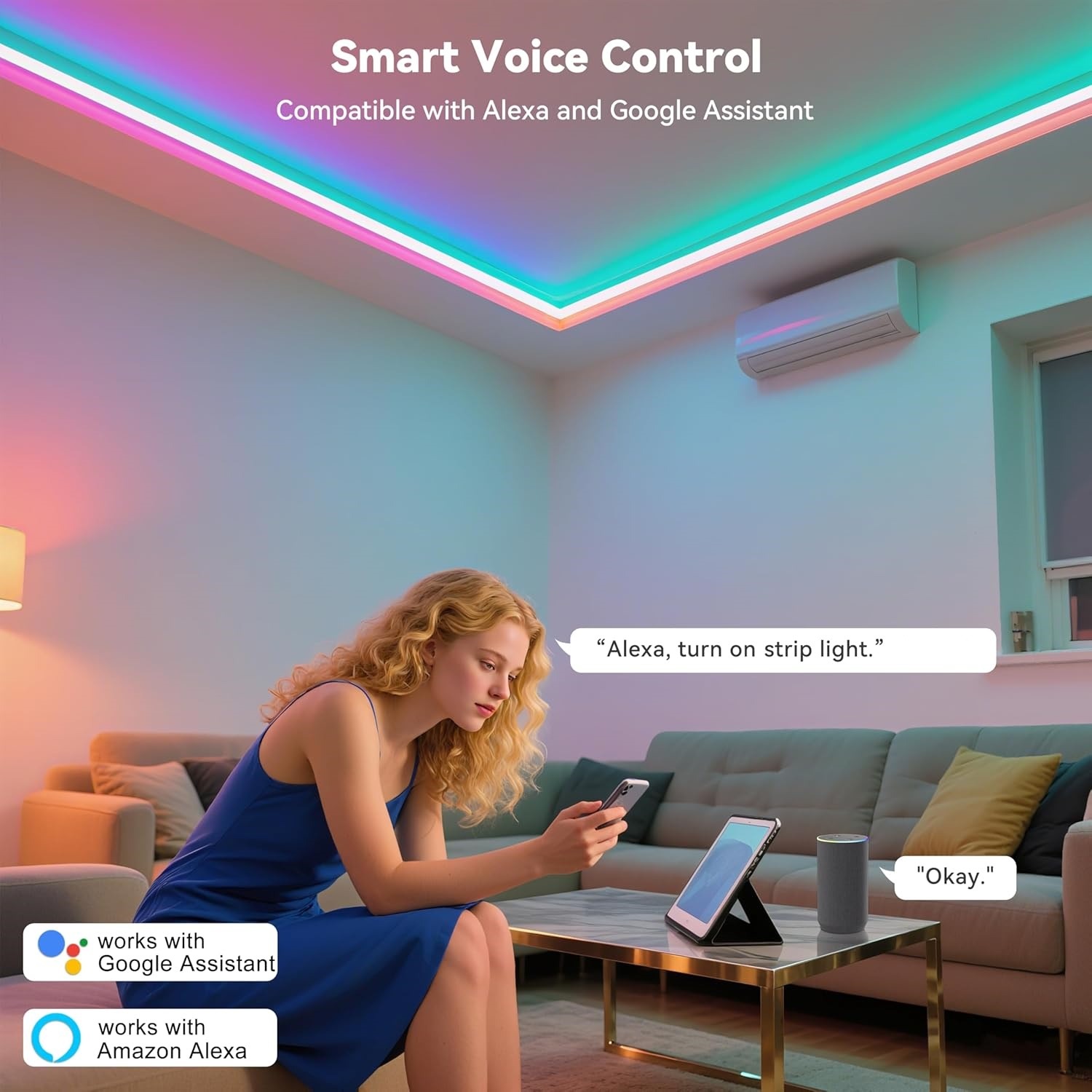 10M 20M 30M RGB LED Lights Str - Home Decor App review and price