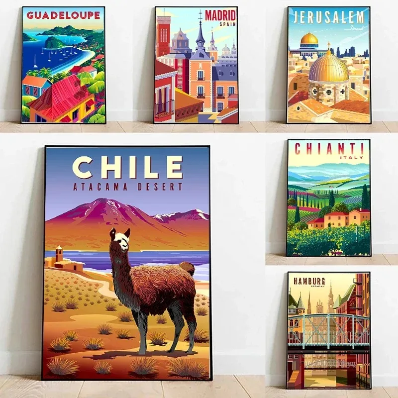 Nordic Travel Cities Poster Pr - Home Decor Vietnam review and price