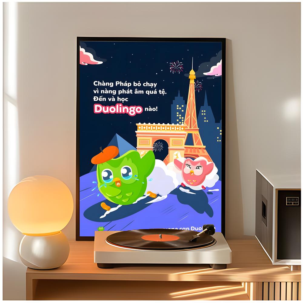 cute app d-duolingo Poster Cla - Home Decor App review and price