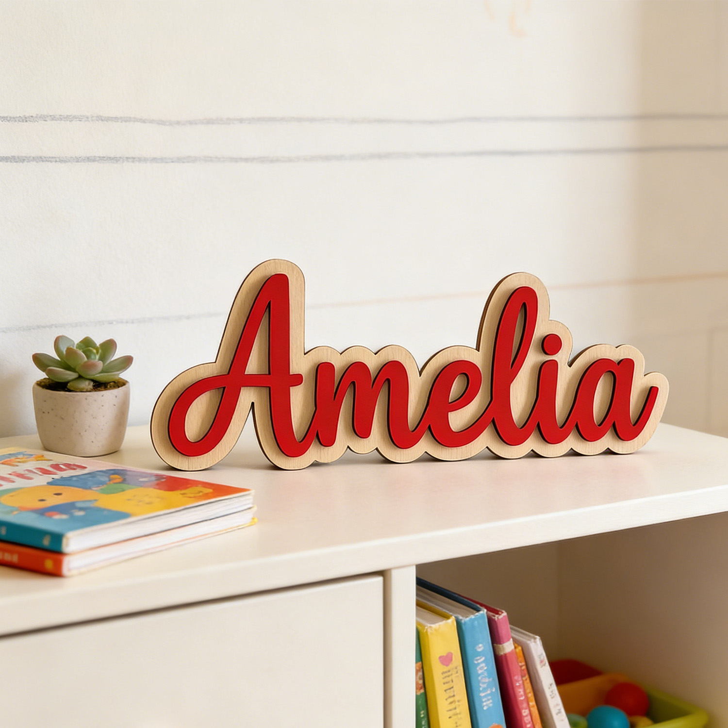 1pc Customized Double-layer Wo - Home Decor Names review and price
