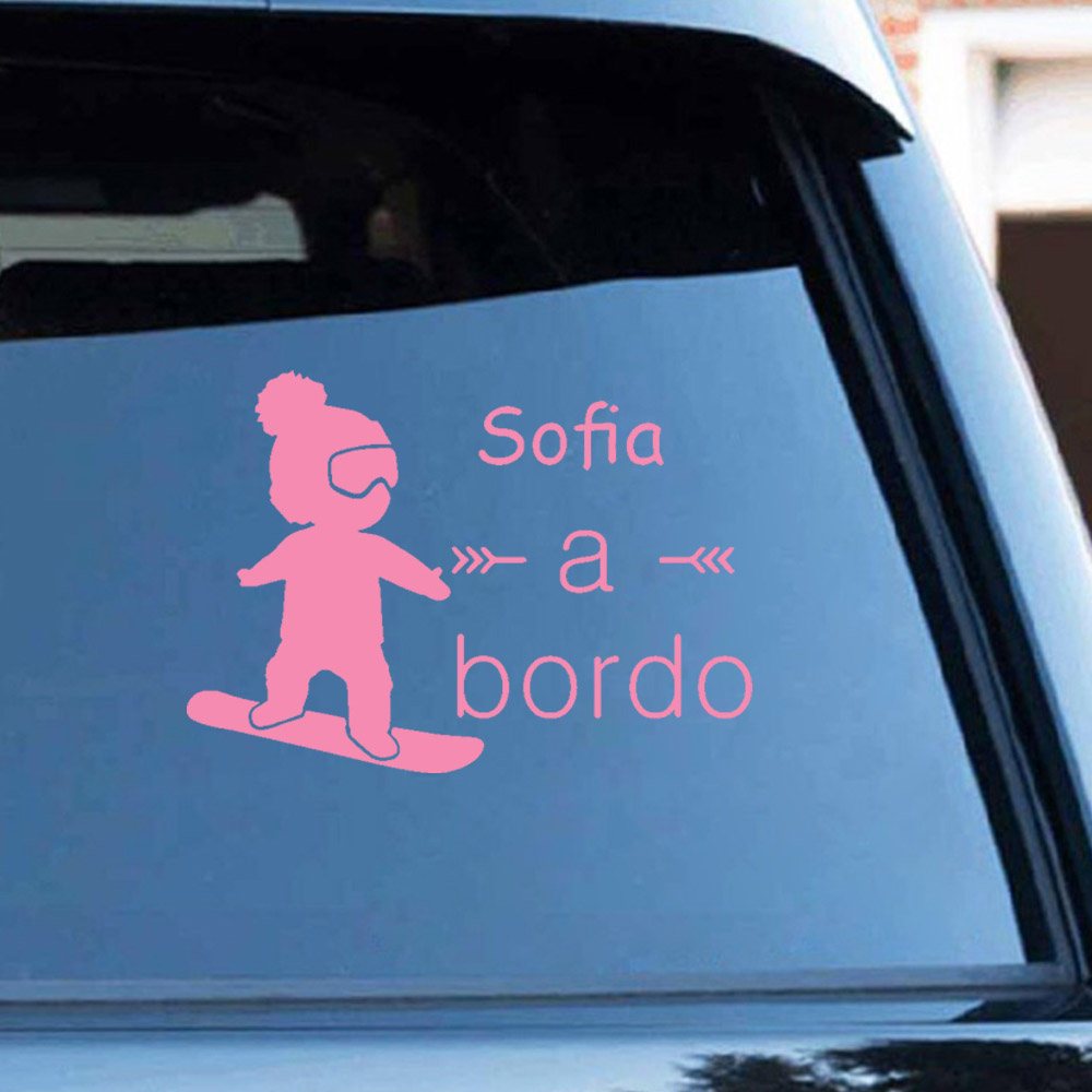 1pc Vinyl baby a bordo colorfu - Home Decor Wallpaper review and price