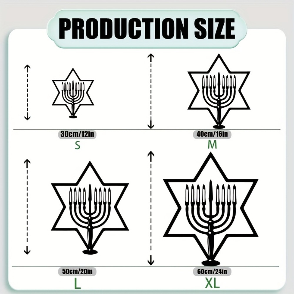 CIFBUY Metal Wall Art Menorah  - Home Decor Wall Art review and price