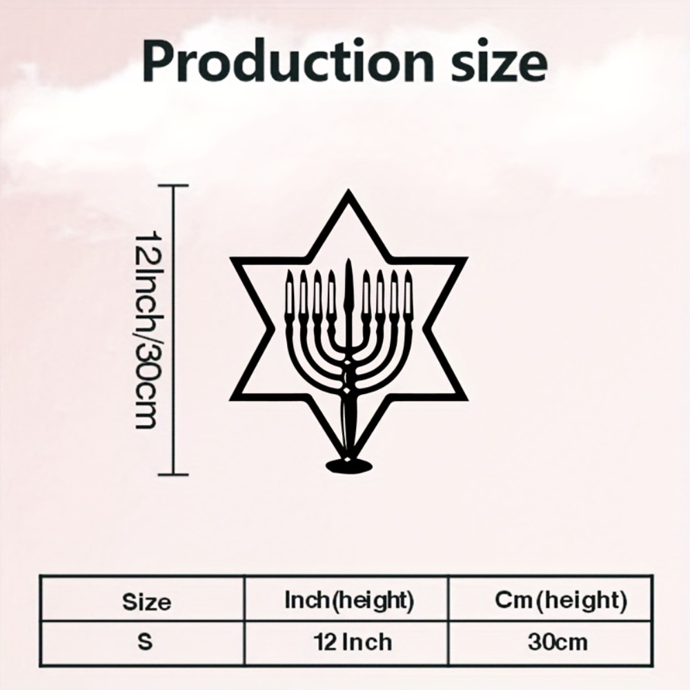 CIFBUY Metal Wall Art Menorah  - Home Decor Wall Art review and price