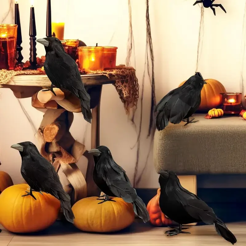 1PC Black Crow Halloween Decor - Home Decor Com review and price