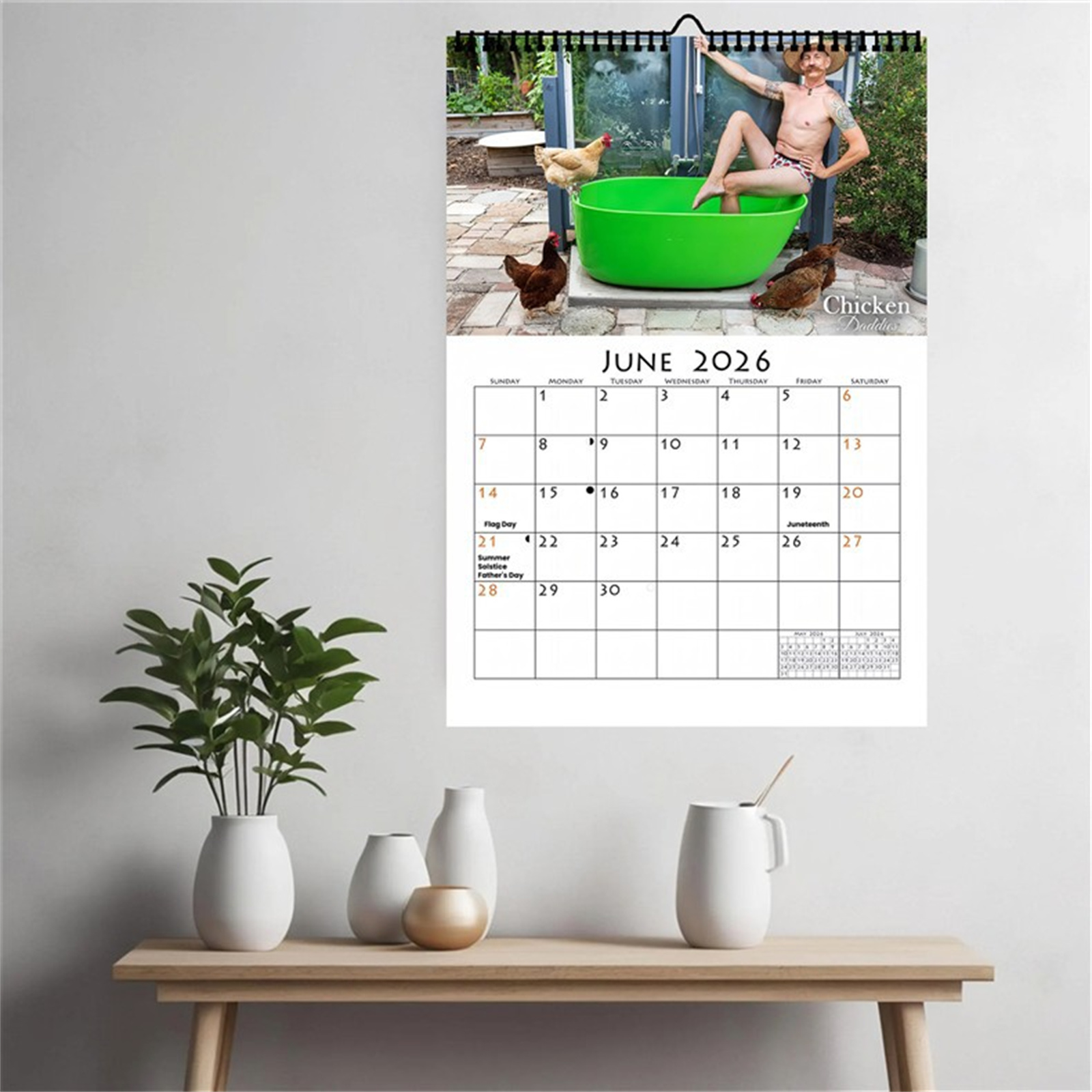 2026 Funny Chicken Daddy Wall  - Home Decor Wallpaper review and price