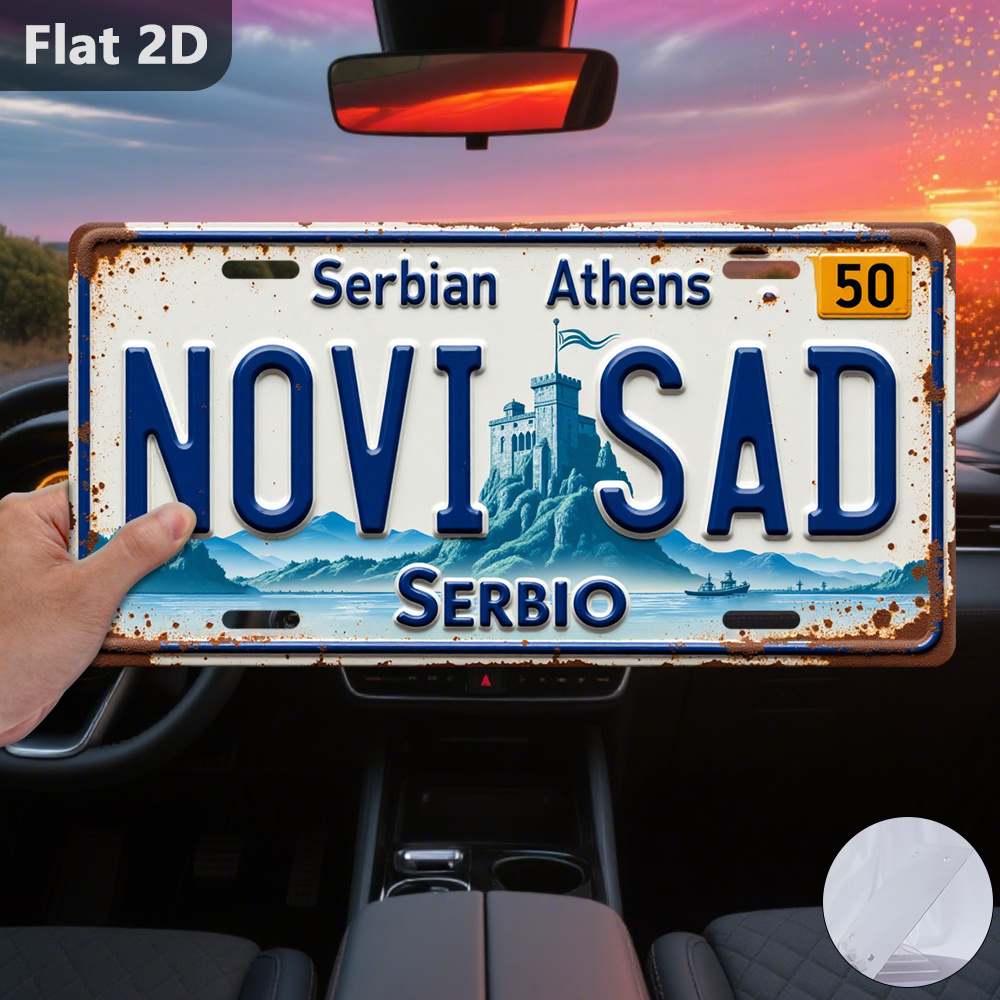 Vintage 2D Tin Sign Novi Sad C - Home Decor Novi Sad review and price
