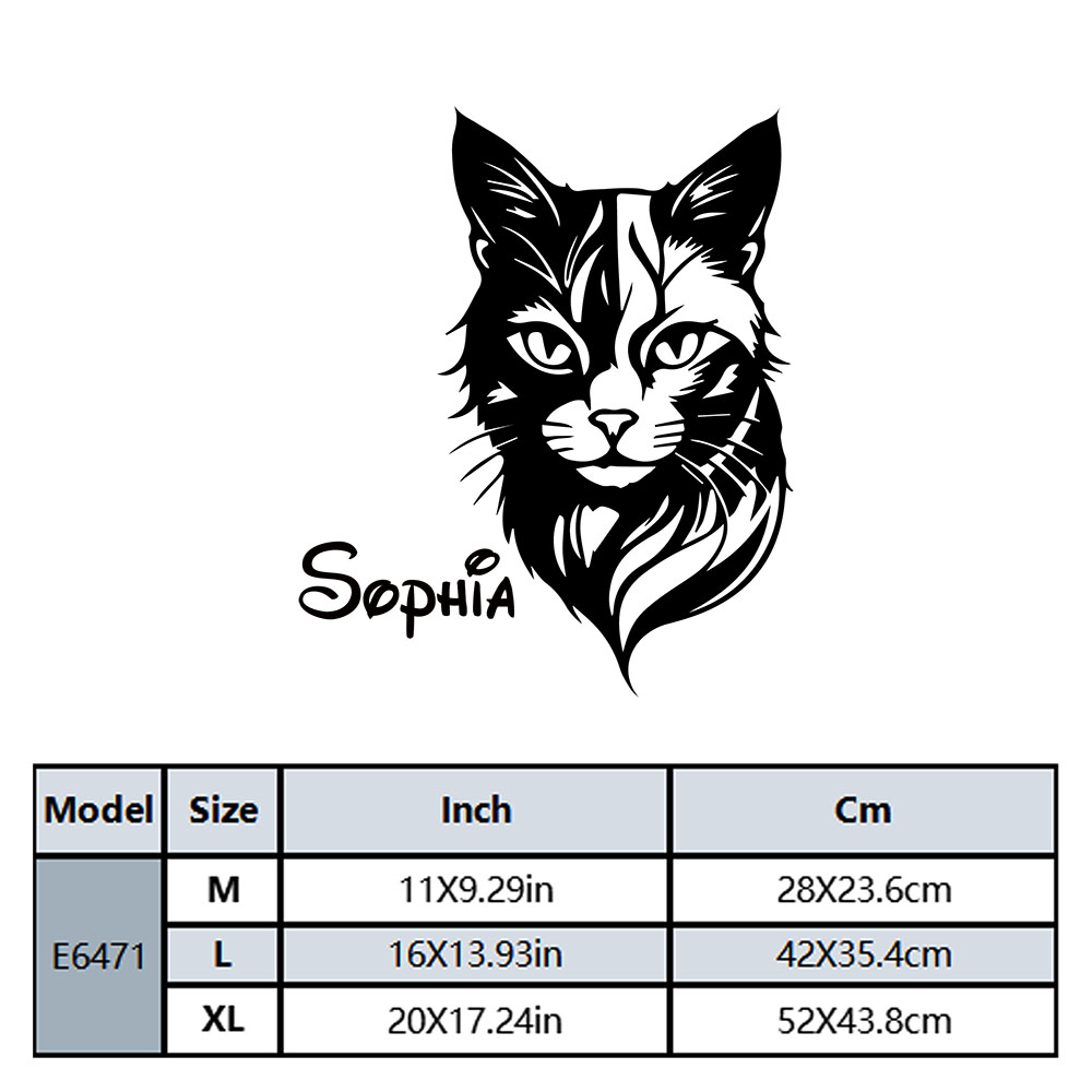 1PC Cute Cat Personalized Name - Home Decor Wallpaper review and price