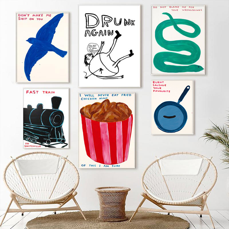 David Shrigley Posters Humorou - Home Decor Vietnam review and price