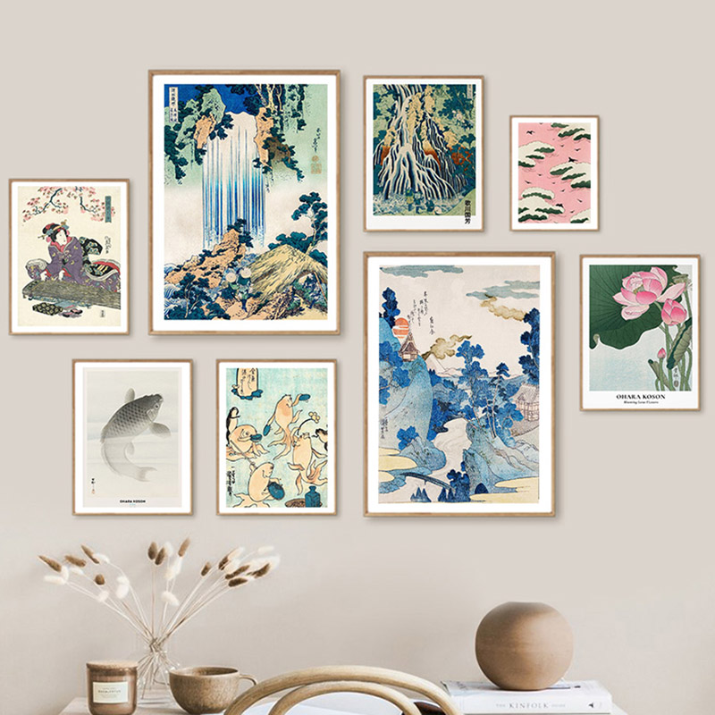 Hokusai Ohara Koson Japanese A - Home Decor Japanese review and price