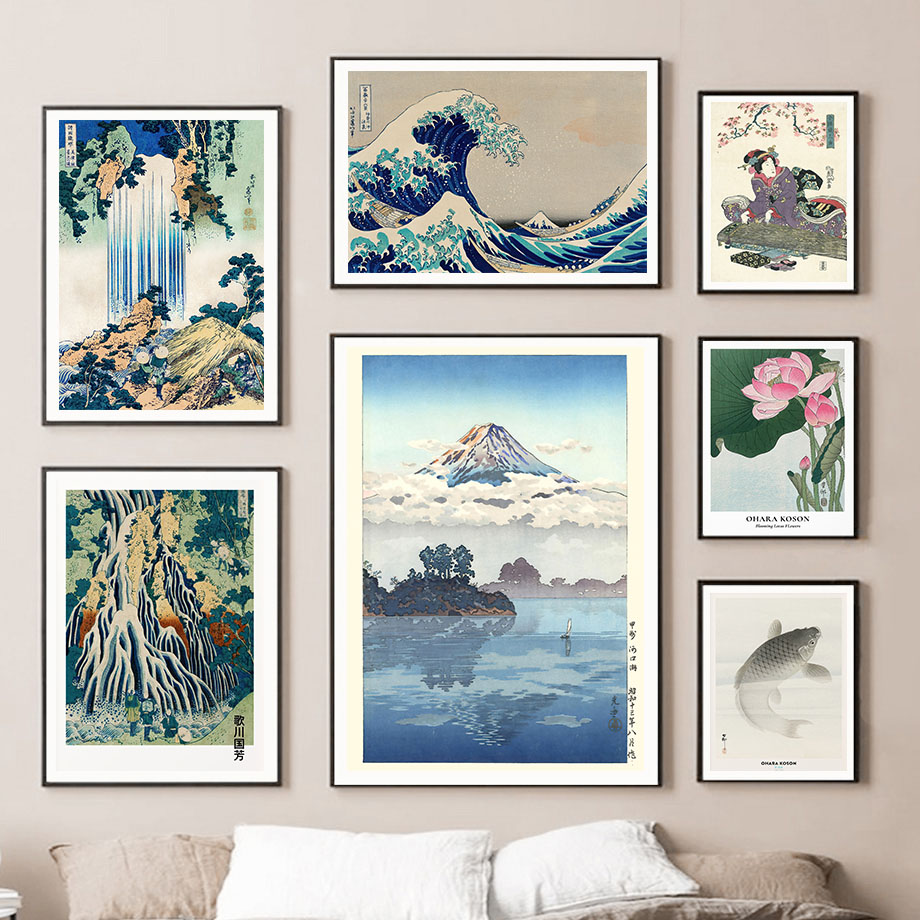 Hokusai Ohara Koson Japanese A - Home Decor Japanese review and price