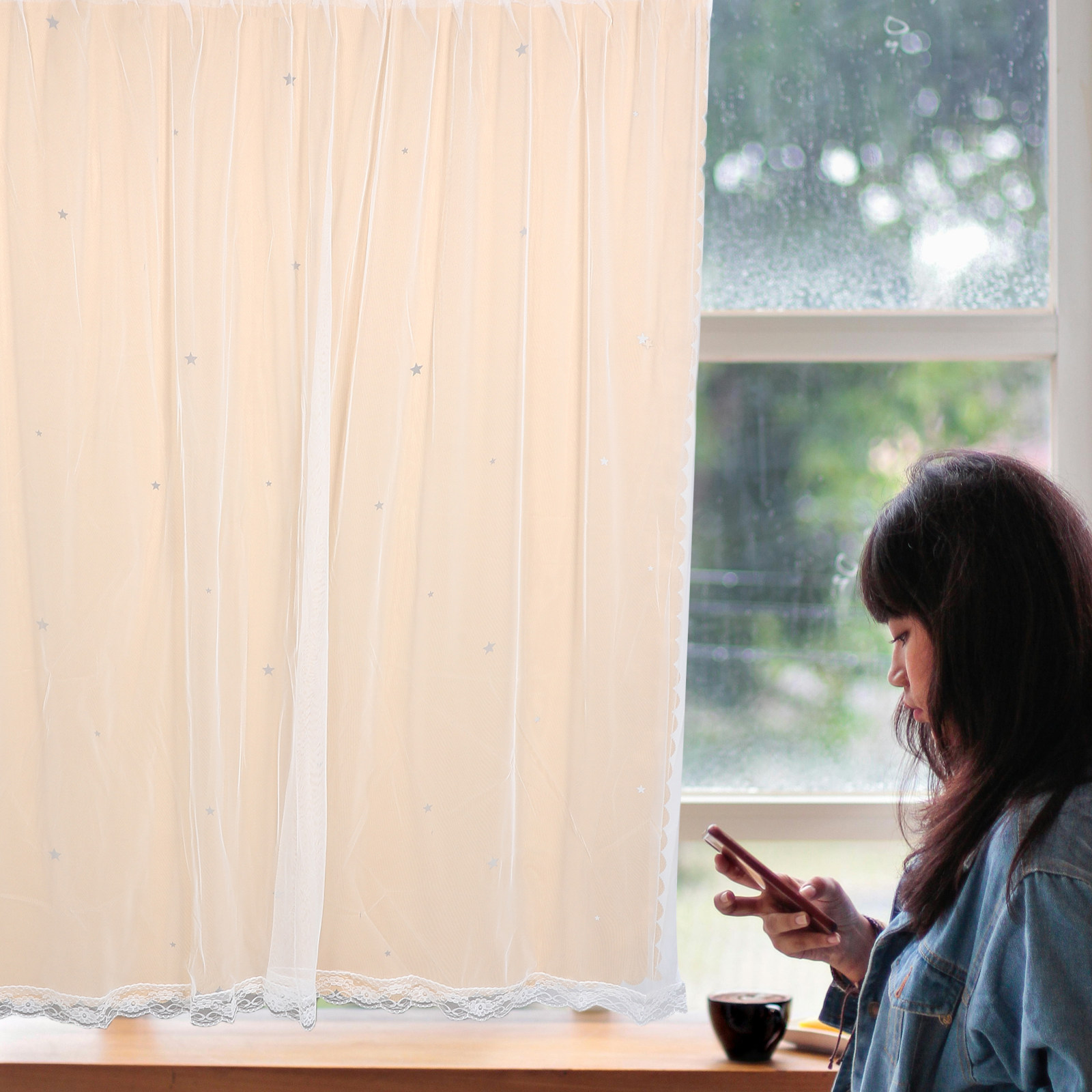 Star Hollow Pattern Blackout C - Home Decor Curtain review and price