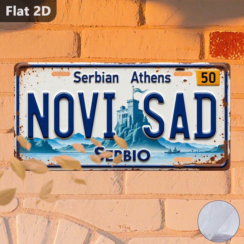 Vintage Novi Sad Cityscape Tin - Home Decor Novi Sad review and price