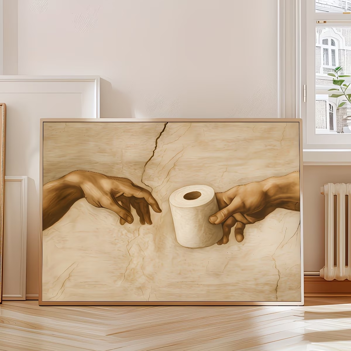 Retro Humorous Toilet Paper Wa - Home Decor Wallpaper review and price