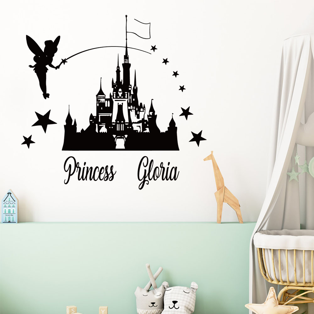 1PC Cartoon Fairy Castle Custo - Home Decor Wallpaper review and price