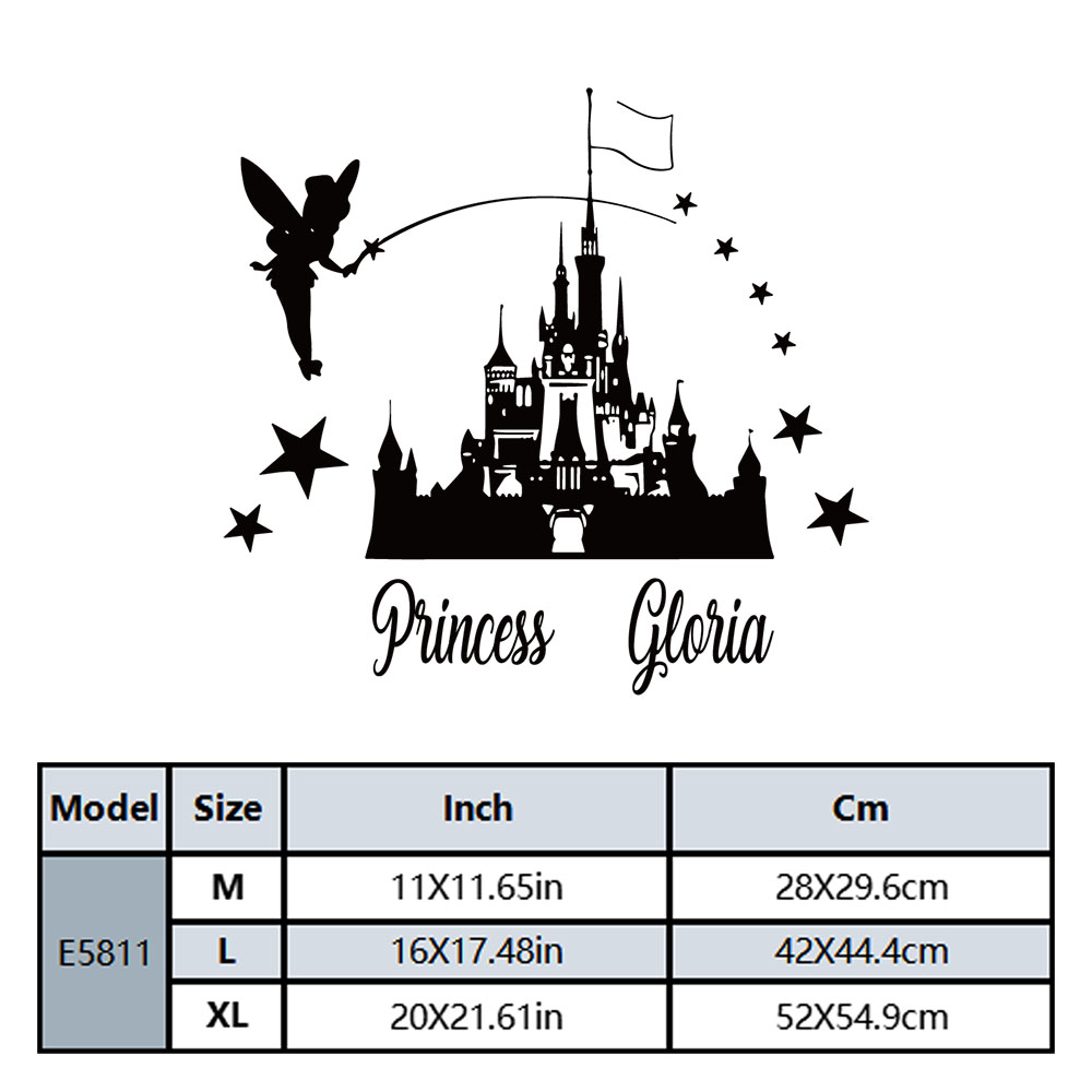1PC Cartoon Fairy Castle Custo - Home Decor Wallpaper review and price