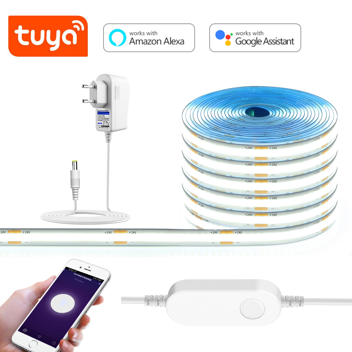 3M 5M 10M 24V COB LED Strip Li - Home Decor App review and price