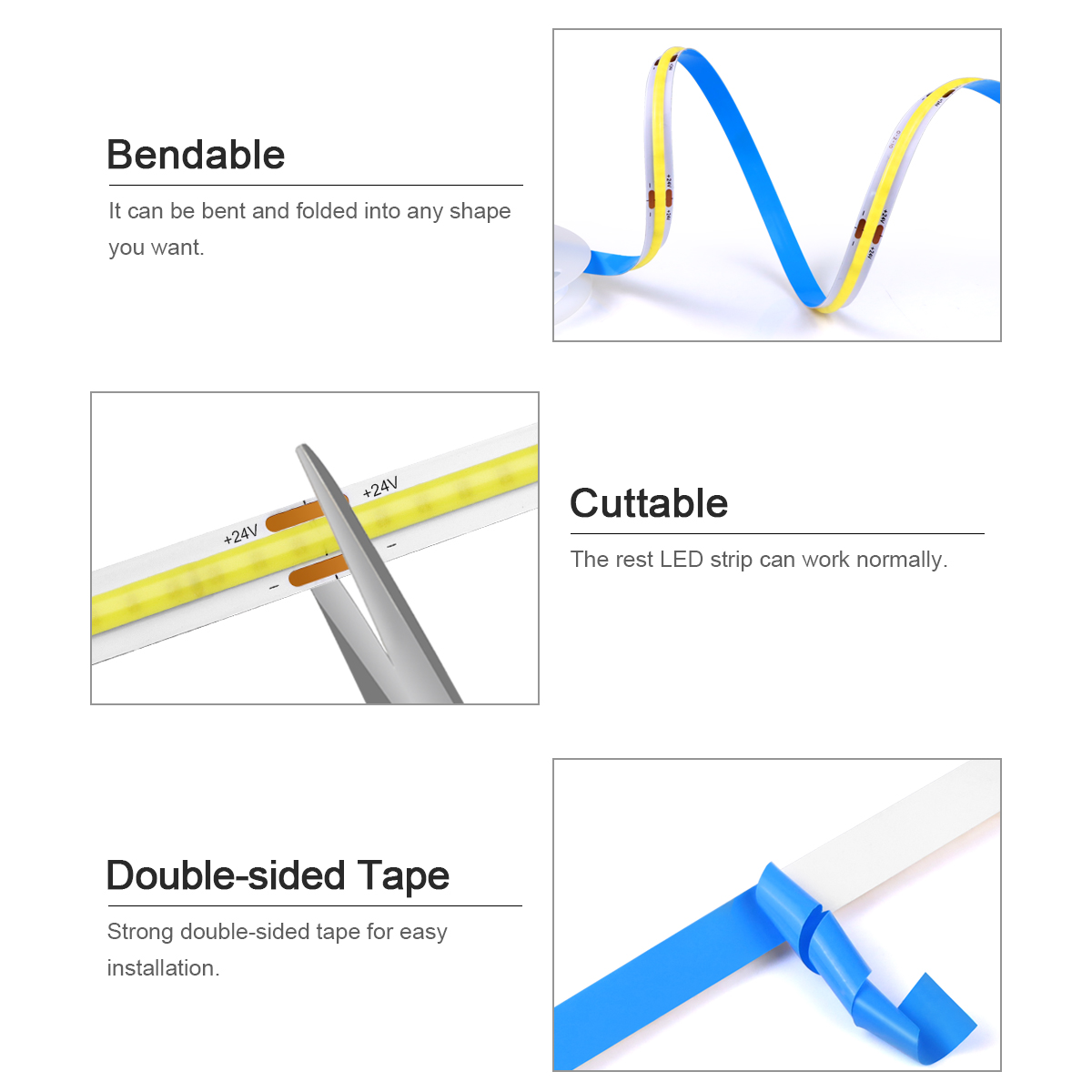 3M 5M 10M 24V COB LED Strip Li - Home Decor App review and price