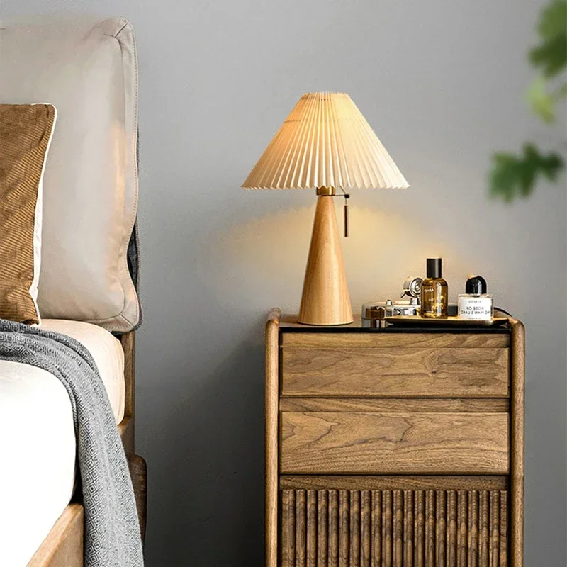 Retro Pleated Table Lamp Nordi - Home Decor Lighting review and price