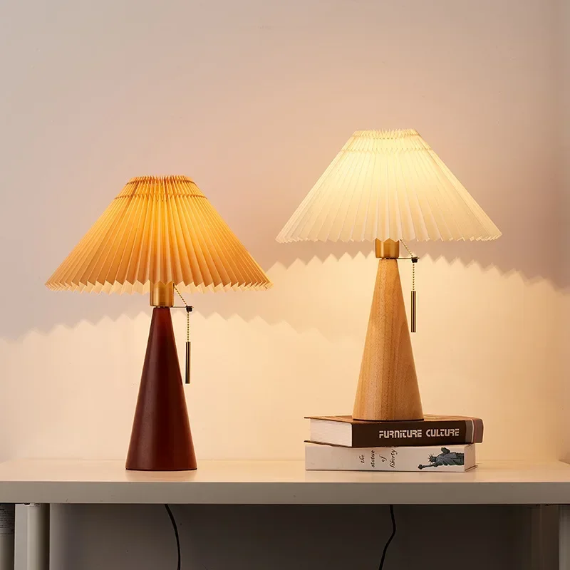 Retro Pleated Table Lamp Nordi - Home Decor Lighting review and price