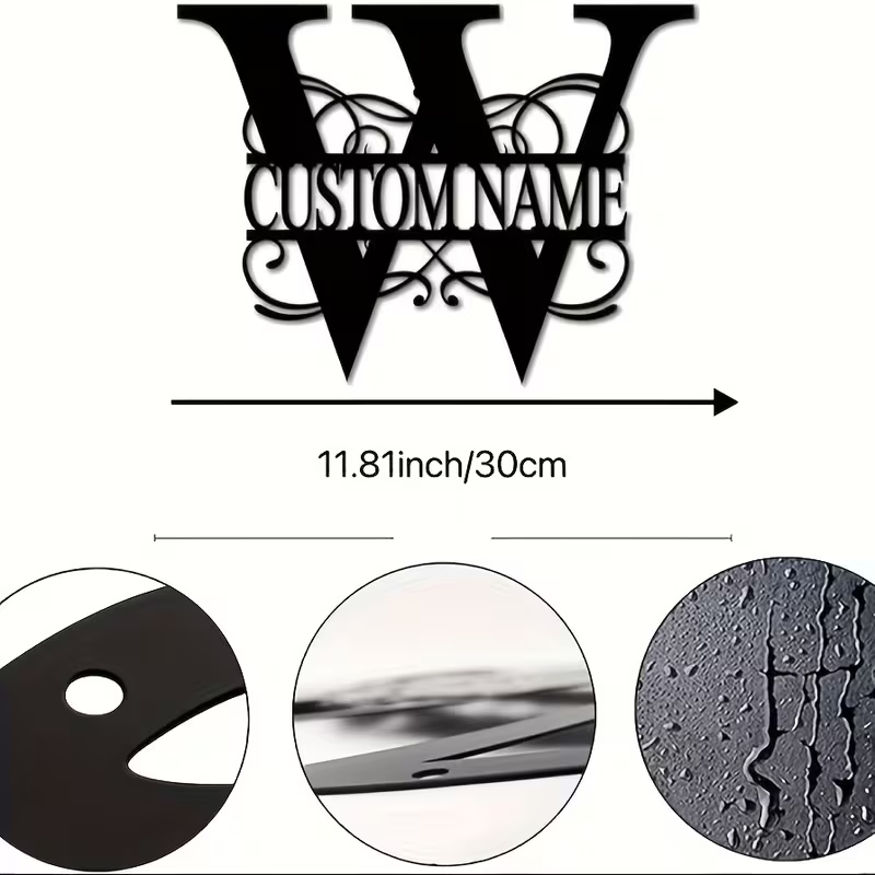 Classic Custom Monogram Metal  - Home Decor Names review and price